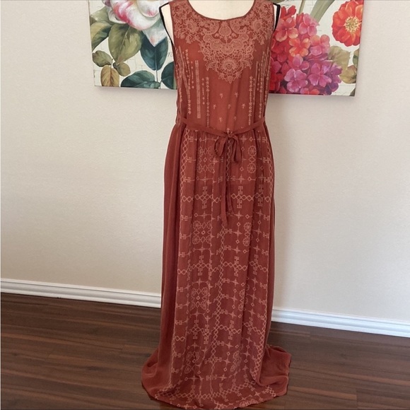 Johnny Was Dresses & Skirts - 🌿Johnny Was Maxi Embroidered Dress Size Small S Viking Norse Medieval Inspired